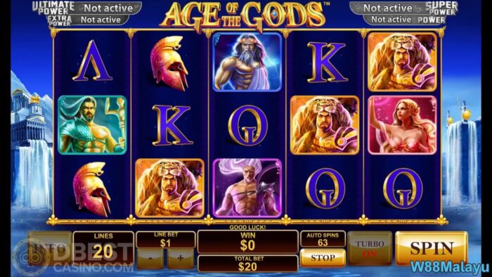 w88 slots online highest rtp rate age of the gods