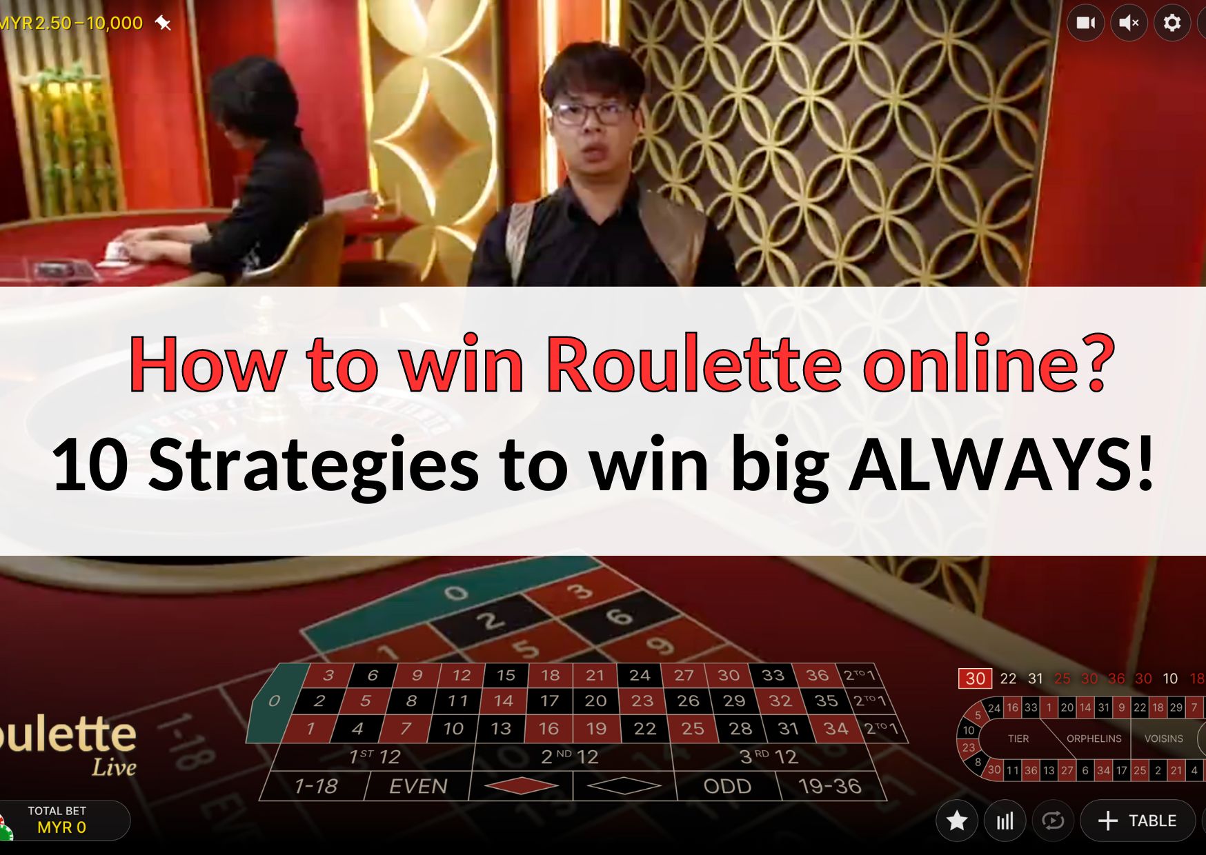 How to win Roulette online – 10 Strategies to win big ALWAYS!