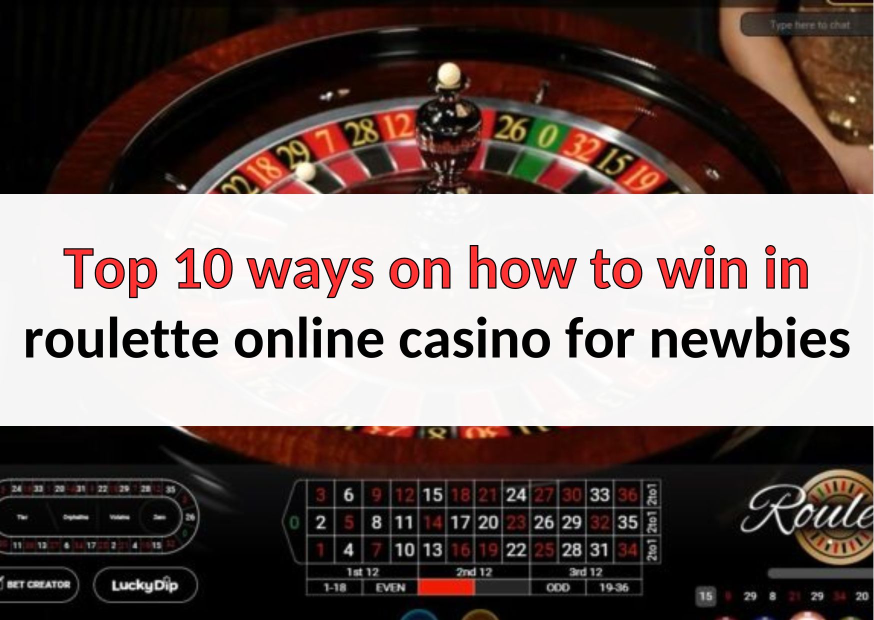 10 ways on how to win roulette online