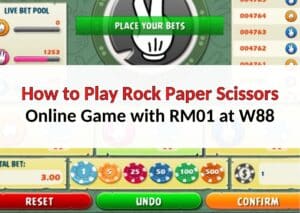 How to Play Rock Paper Scissors Online Game with RM01 at W88