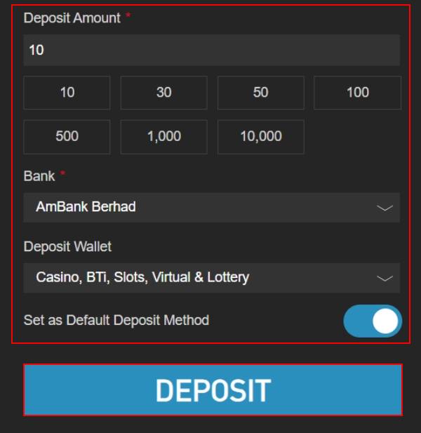 w88 deposit cara di deposit RM10 via local bank transfer & internet banking help2pay