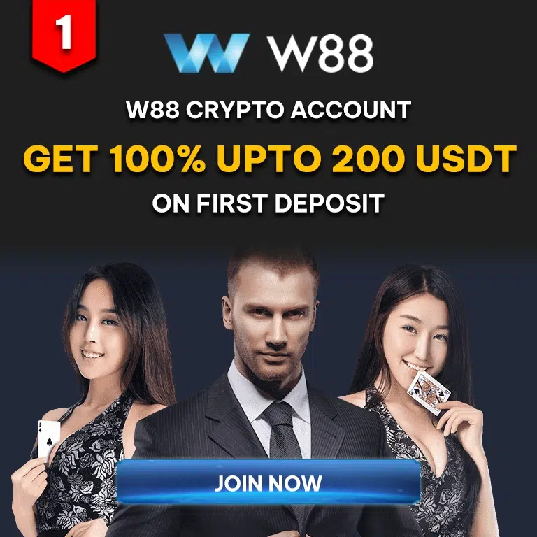w88 cryptocurrency account welcome bonus up to 200 USDT